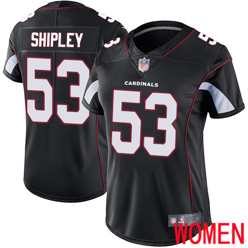Arizona Cardinals Limited Black Women A.Q. Shipley Alternate Jersey NFL Football #53 Vapor Untouchable